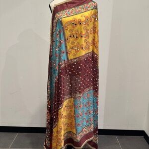 Multi color Silk duppatta